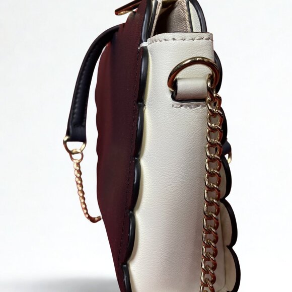 [NEW] TALBOTS PLANO SCALLOPED-LEATHER CROSSBODY BAG - Picture 5 of 13